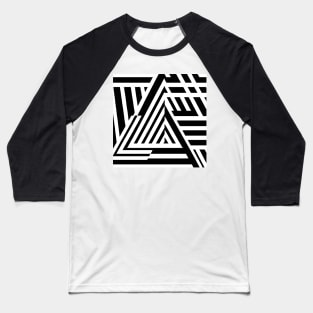 Triangular Symphony Baseball T-Shirt